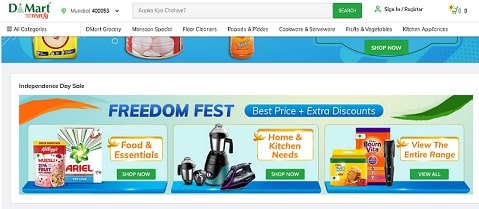 Dmart Independence Day Sale 2022